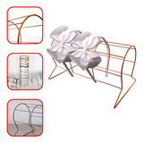 Expositor Organizador De Tiara Rose Gold Balcão Aramado 30cm