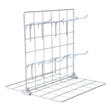 Expositor Para Chaveiro E Bijuteria 30x30 8 Ganchos Branco