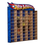 Expositor Porta Carrinhos Hothweels 50 Nichos Suporte Mdf