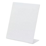 Expositor Porta Jóias 60 Pares Mostruário Brincos Branco