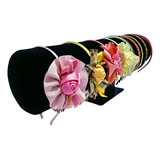 Expositor Porta Tiara Arquinho Organizador Laço Veludo 50cm