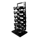 Expositor Torre Para 6 Óculos Com Espelho Ep6l Preto