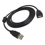 Extenção De Porta Usb 2 0 Macho fêmea 2 Metros