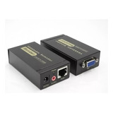 Extender Vga Extensor Até 100 Metros Utp Cat5e 6 C Audio