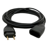 Extensão De Alta Resistencia Para Alta Voltagem Com 5 Metros Cor Preto 127v 220v