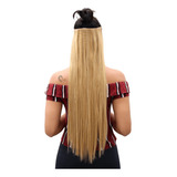 Extensão De Cabelo Tic Tac P mega Hair Fibra Organica 150gr Cor Liso Loiro Mel Mesclado Com Platinado 27 613 144