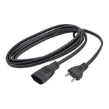 Extensão Eletrica Cabo Prolongador Bipolar 2 Metros Preto