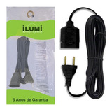 Extensão Eletrica Cordão Cabo Prolongador 3 Metros Ilumi Cinza