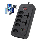 Extensão Tomada Filtro De Linha Com Fusível Usb Tipo C