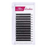 Extensões De Cílios Fadvan Volume Brasileiro Com Curvatura De Tipo D 9mm Cor Preto