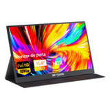 Extensor De Tela 15 6 1080p ips Usb C hdmi Plug And Play Cor Preto 127 220v