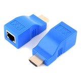Extensor Hdmi 3d 30 Metros Via 1 Cabo De Rede Rj45 Cat5e 6