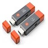 Extensor HDMI Sem Fio 1080P- Transmissor E Receptor Com 50m Alcance- 8 Conexões Simultâneas- Plug-and-Play- Modo Espelho-Extensão Para TV-Projetor
