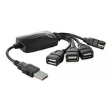 Extensor Hub Usb Adaptad C 4 Portas Flexível 2 0 Multilaser