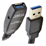Extensor Usb 3 0 Ativo Repetidor A Macho X A Fêmea 30 Metros