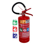 Extintor De Incêndio Abc 4kg 1 Ano Novo Com Suporte Placa