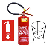 Extintor De Incêndio Pó 4kg Abc 5 Anos Sup Solo Placa