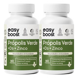 Extrato De Própolis Verde D3 Zinco Easy Boost 120caps Kit 2x