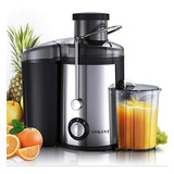 Extrator Automático De Suco De Frutas E Vegetais Sokany 800w Cor Prata