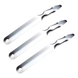 Extrator De Grampo Em Metal Tipo Espátula Kit C 3 Unidades