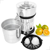 Extrator Espremedor Sucos Laranja E Limão Industrial Inox 500w Profissional Frequência 60 Mhz Bivolt Manual Marca Cozinha Gourmet