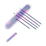 Extrator Removedor Cureta Tira Cravo Acne Espinha Kit Com 5 Peças