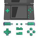 EXtremeRate Conjunto Completo De Botões De Substituição Camaleão Verde Roxo Para Console Portátil Nintendo DS Lite D Pad Personalizado A B X Y Start Select R L Power Volume Keys Para Nintendo DS Lite