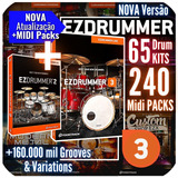 Ezdrummer 3 Completo  Expansões Ezx  Midi Packs  Toontrack
