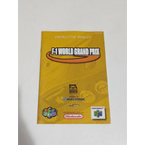F 1 World Grand Prix Manual Original Nintendo 64 N64