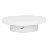 F Display De 360 Mesa Giratória Branca Rotação