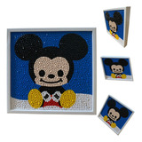 F Kit Pintura Tela Desenho Anti Stress Arte Adesivo Diamante