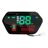 F Universal Do Lcd Odômetro Velocímetro 60v Para Moto