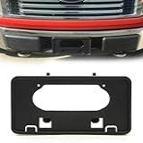 F150 Moldura De Placa De Licença Frontal Para Ford F 150 2009 2014 SEM BROCA Suporte De Montagem Para Placa De Licença Do Para Choque Dianteiro Substituir 9L3Z 17A385 A 9L3Z17A385A FO1068134