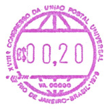 F7421 Brasil 1979 Se 1 1 Selo Etiqueta Autômato Globo Raro