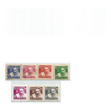 F7458 Brasil 1954 69 7 Selos Campanha Contra Mal Hansen