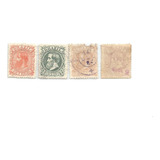 F7512 Brasil 1882 Império 4 Selos