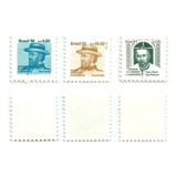 F7518 Brasil 1987 92 3 Selos Campanha Contra Mal Hansen