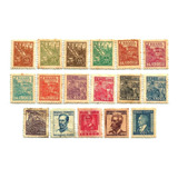 F7535 Brasil 1941 17 Selos Netinha Filigrana P Correio Brasi