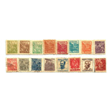 F7542 Brasil 1946 16 Selos Netinha Filigrana Q Correio Brasi