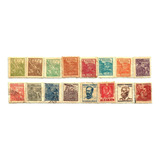 F7543 Brasil 1946 16 Selos Netinha Filigrana Q Correio Brasi