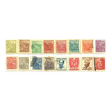 F7544 Brasil 1946 16 Selos Netinha Filigrana Q Correio Brasi