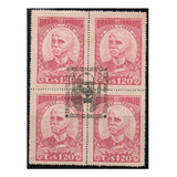 F7609 Brasil 1949 Quadra C 249 Centenário De Rui Barbosa