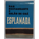 F9232 Caixinha Fósforo Esplanada Bar E Restaurante