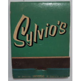 F9236 Caixinha Fósforo Sylvio s Bar E Restaurante 50 Ou 60