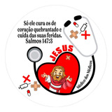 Fábrika De Festa Jesus Médico Dos Médicos Coração Painel Festa Redondo 150x150cm