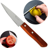 Faca 5 Polegadas Cozinha Chef Aço Inox Cabo Madeira Corte