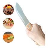 Faca 6 Árabe Cabo Madeira Cozinha Corte Carne Churrasco 27cm