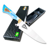 Faca Artesanal Churrasco 10pol Aço Inox Nossa Senhora