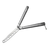 Faca Butterfly Inox Canivete Sem Fio Sem Corte Para Treinos
