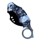 Faca Canivete Tático Curvado Karambit Combate Adaga Afiada
